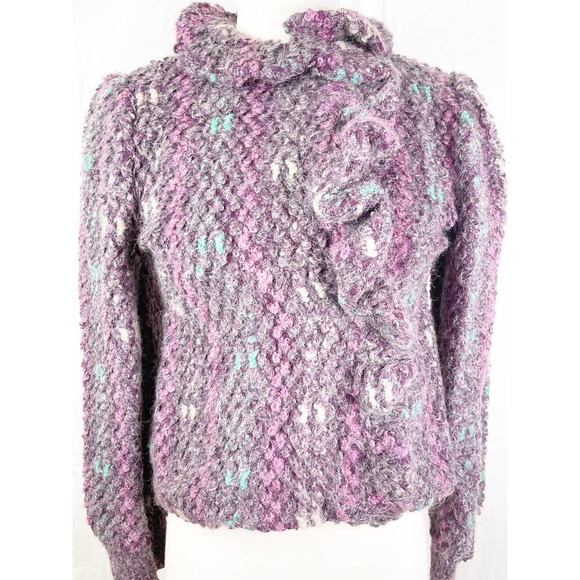Vivanti Jackets & Blazers - Vintage 1980's Purple Knit Blazer/Jacket/Cardigan - Possible Vivanti GORGEOUS!!